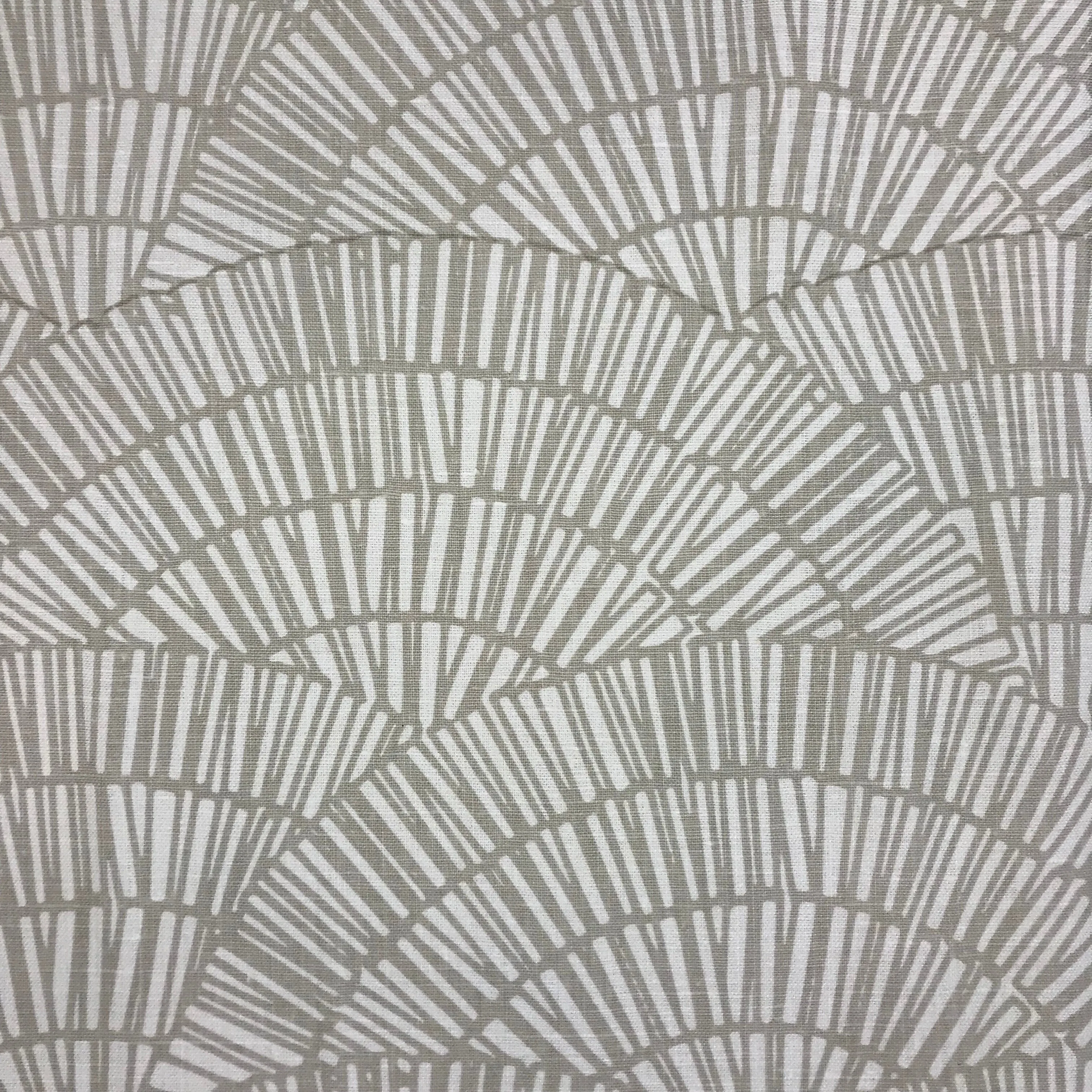Fan Fabric Heron on Oyster