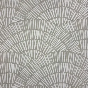Fan Fabric Heron on Oyster