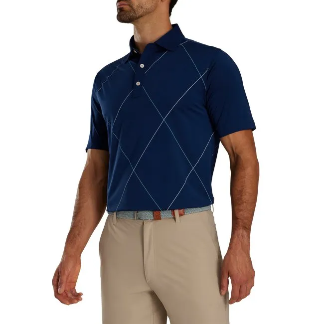 FootJoy Men's Raker Print Lisle Self Collar
