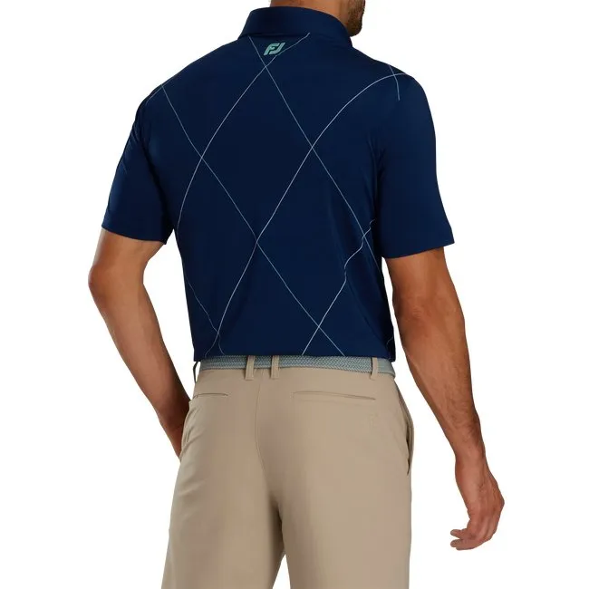 FootJoy Men's Raker Print Lisle Self Collar