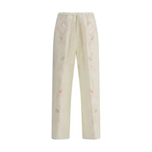 Forte_Forte Embroidered linen Pants