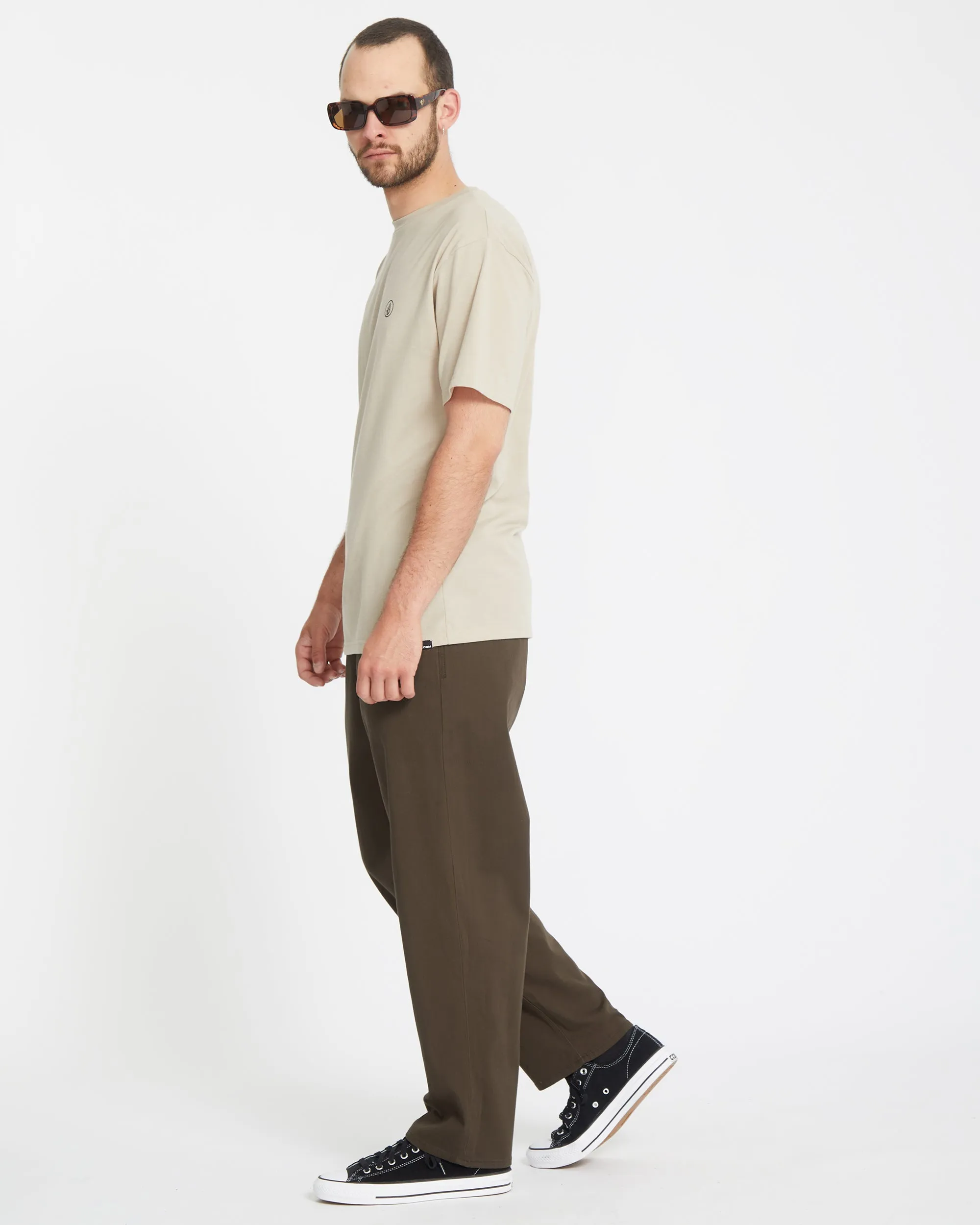 Freazy Loose Elasticated Waist Trousers - WREN