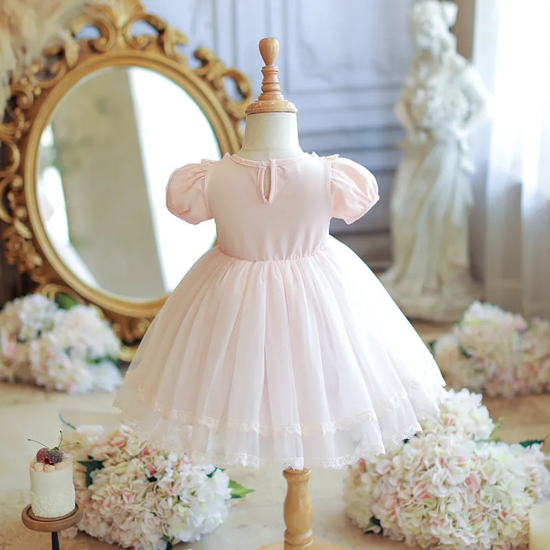 Girls' Summer 2025 New Children's Day Performance Summer Dress Dress Tulle Tutu Baby Full-Year Princess Dress