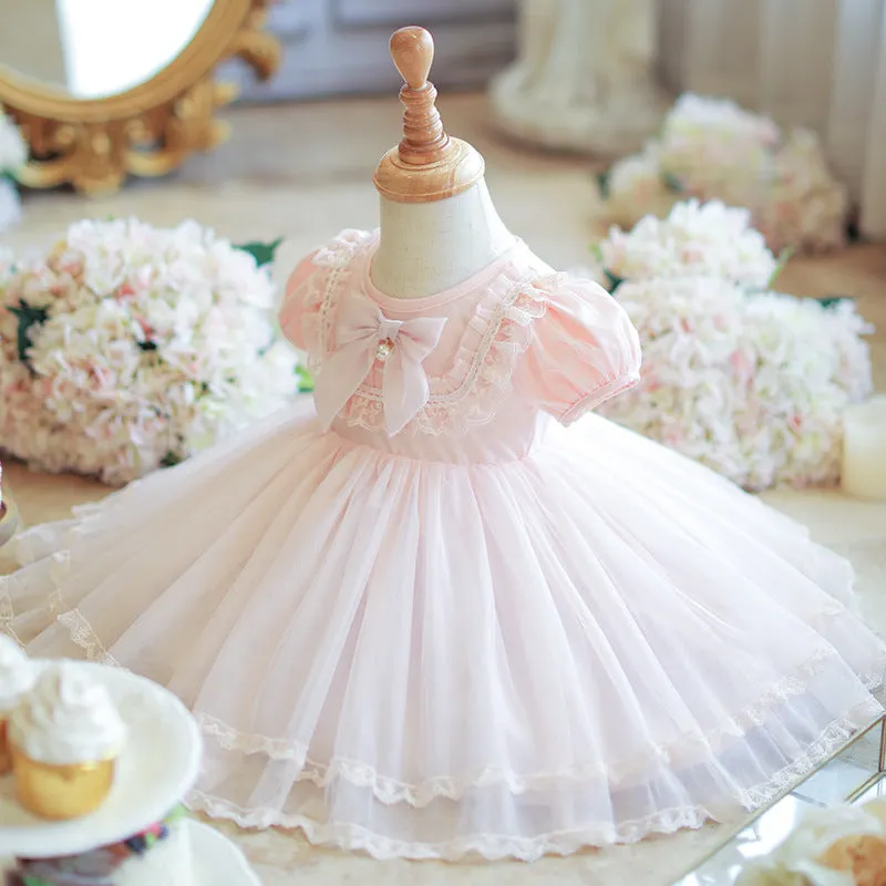 Girls' Summer 2025 New Children's Day Performance Summer Dress Dress Tulle Tutu Baby Full-Year Princess Dress