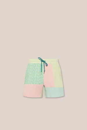 Green Ring Patchwork Short