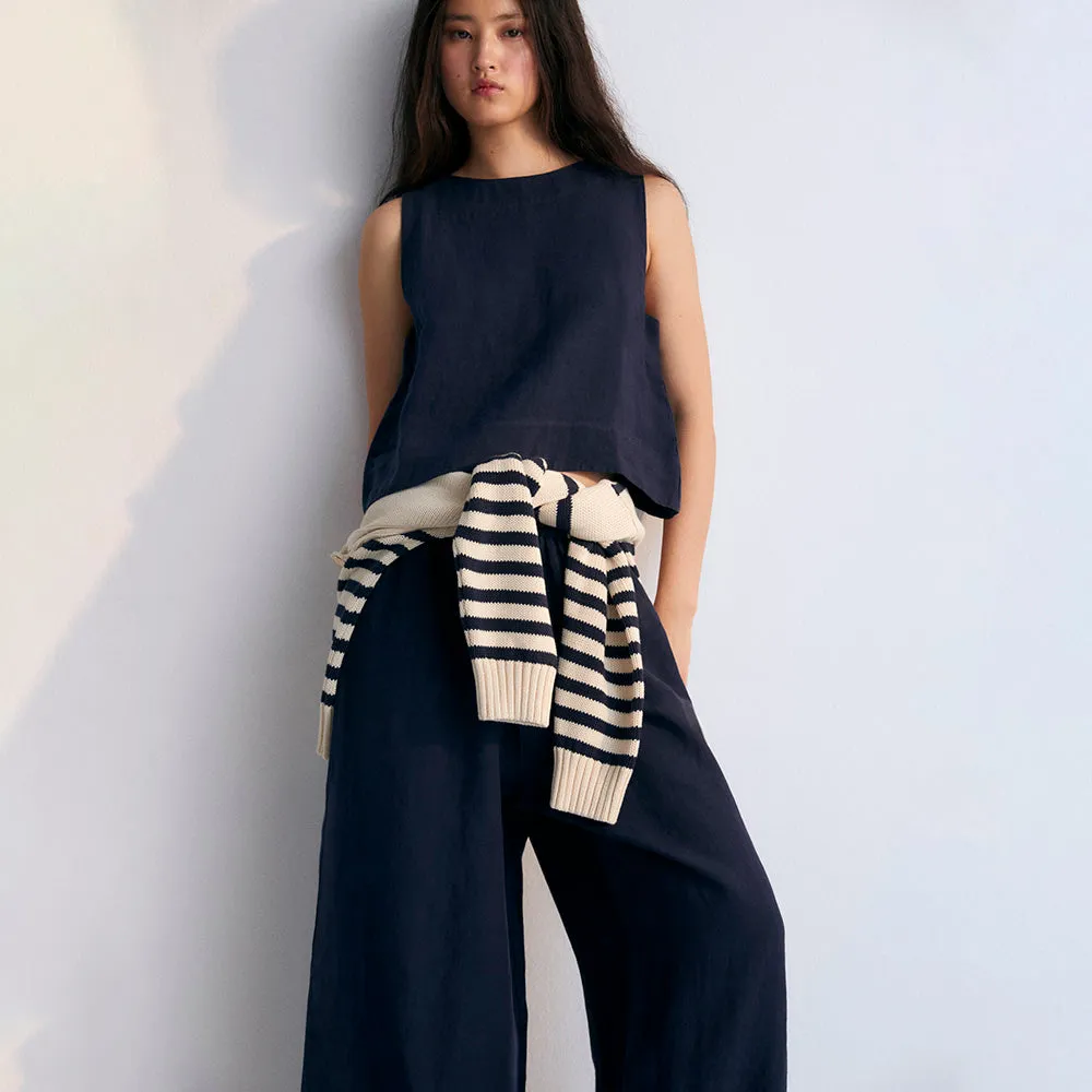 Hera Woman's Palazzo Pants | Navy