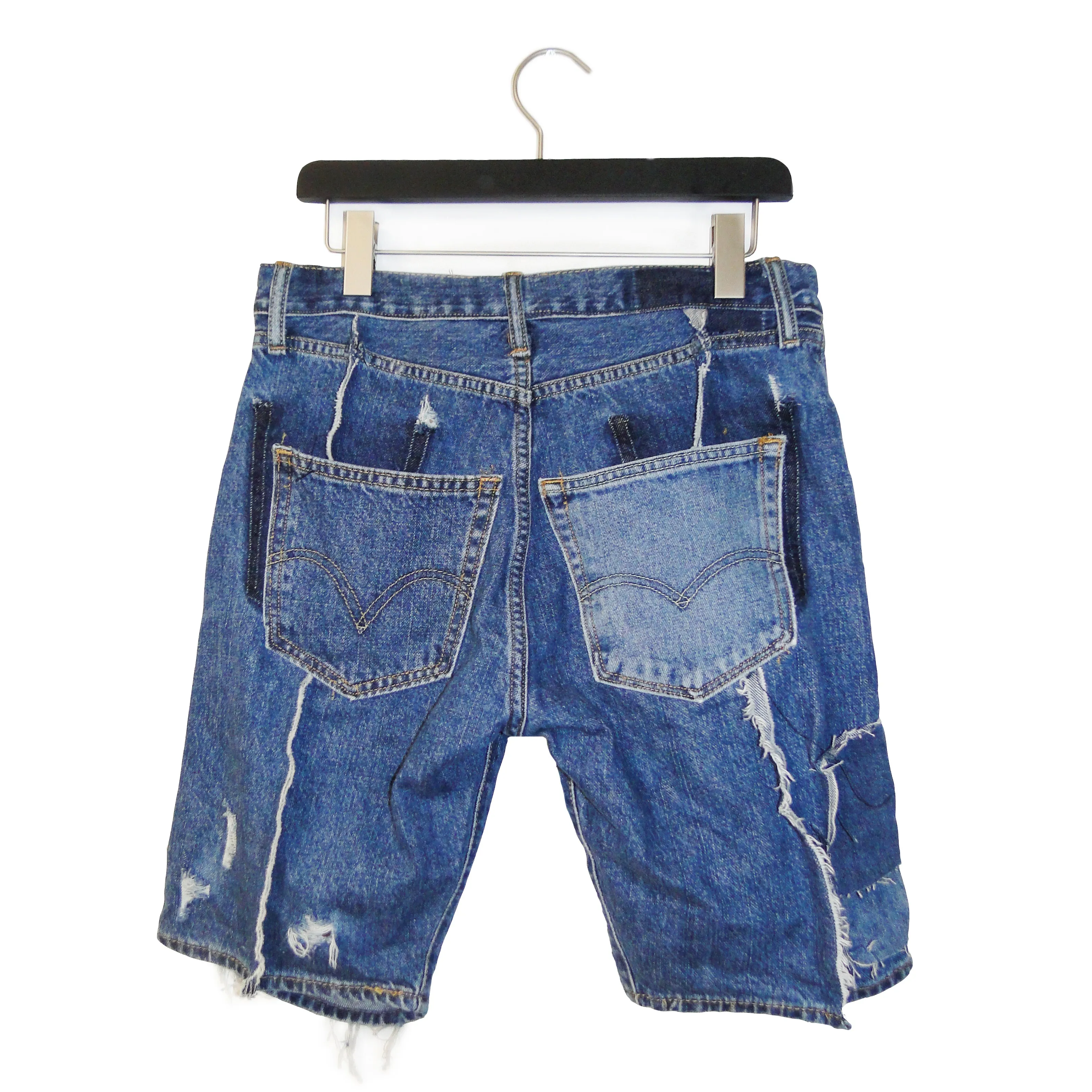 How To Fix Everything - Genderless Upcycled Denim Shorts
