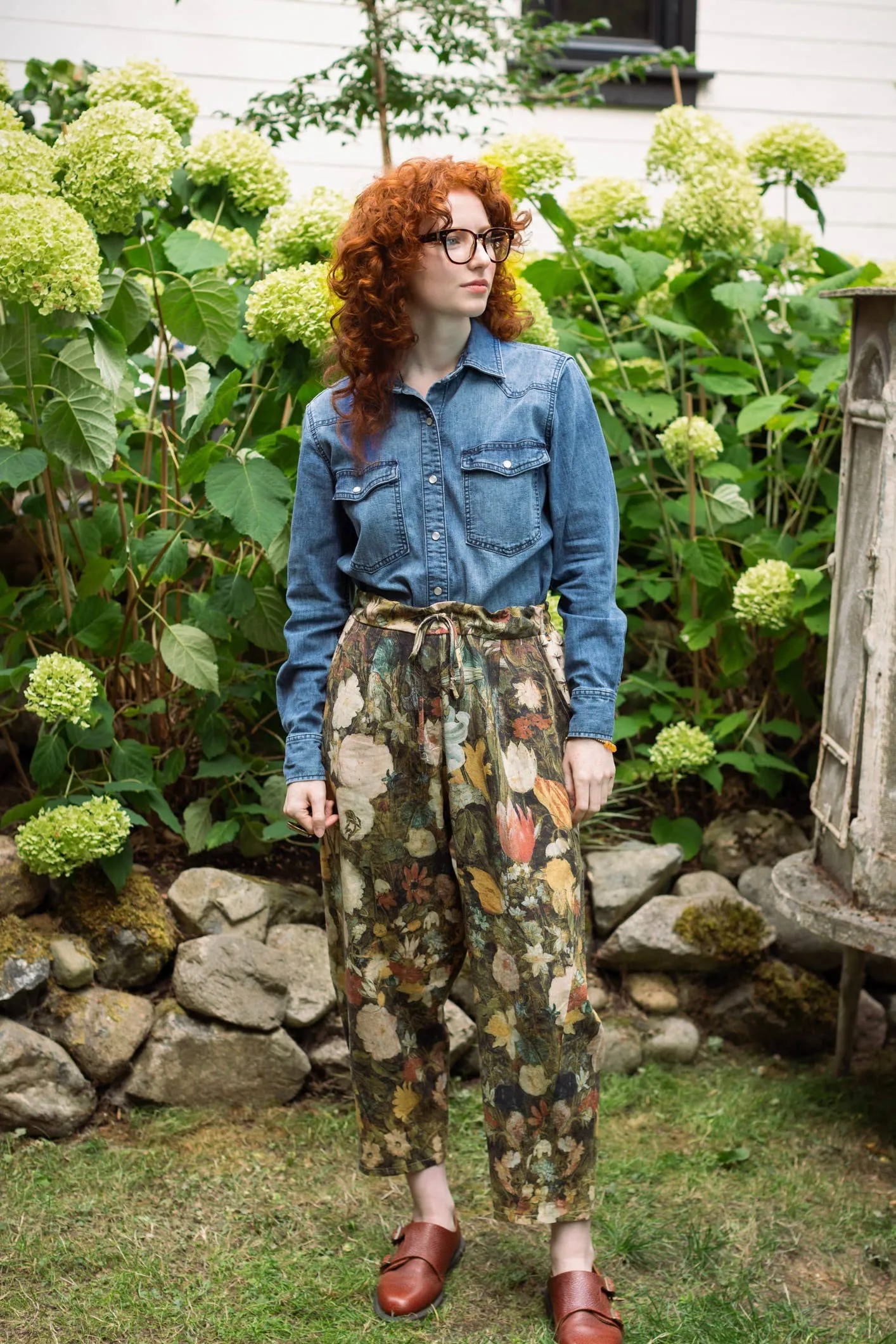 I Dream in Flowers Linen Pants