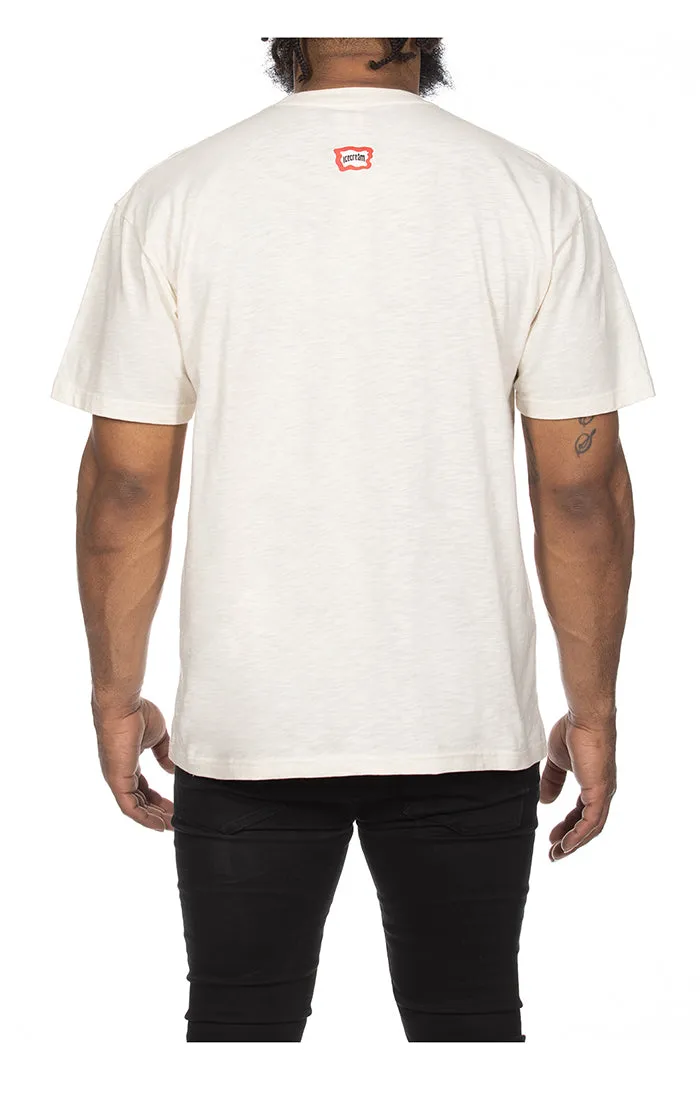 Icecream Dog Wood Tee (Antique White)