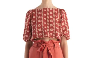 Ivette Terraguer Blouse-Verona Terra Linen Pants ::RET