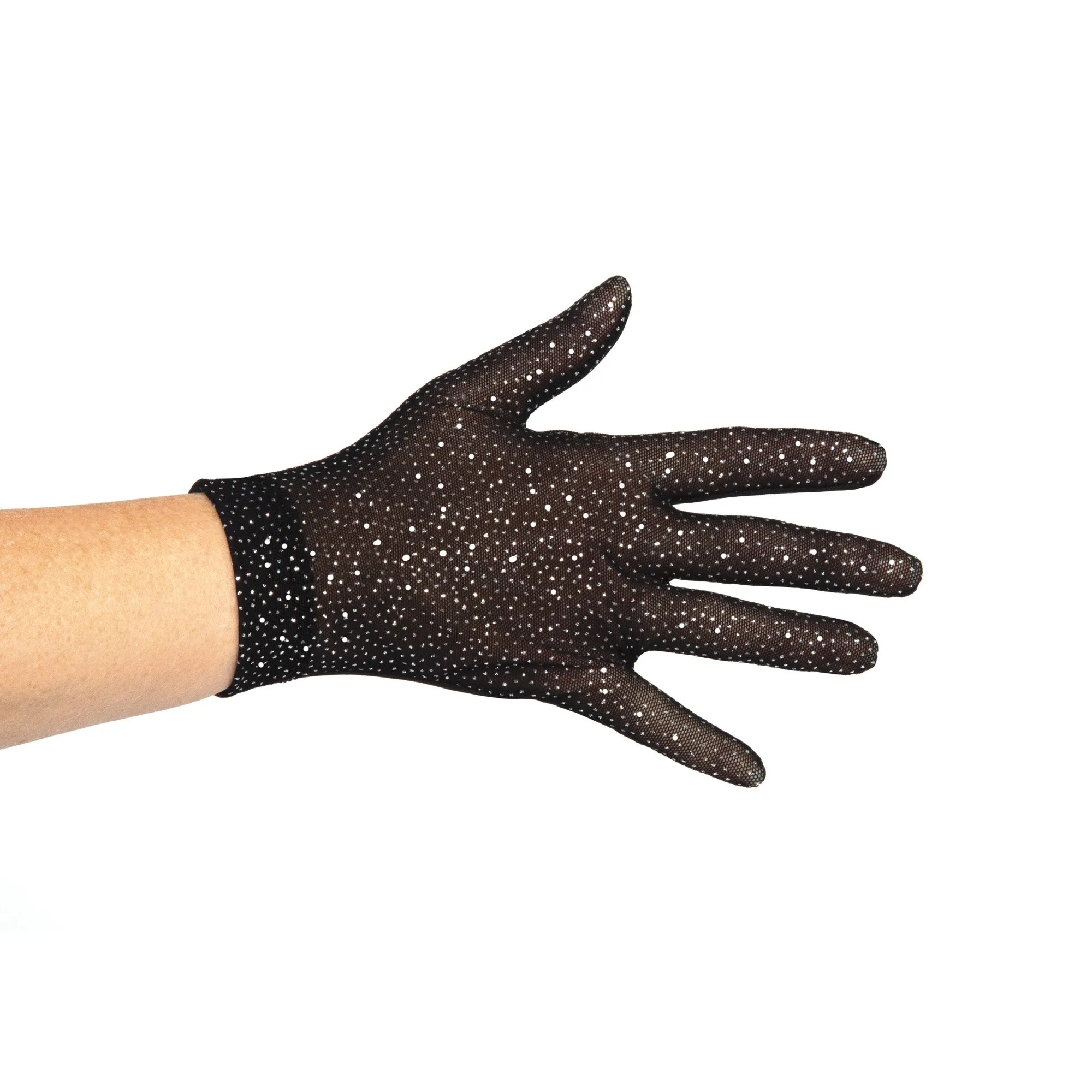 Jerry's 1121 Glitter Mesh Gloves - Beige Or Black