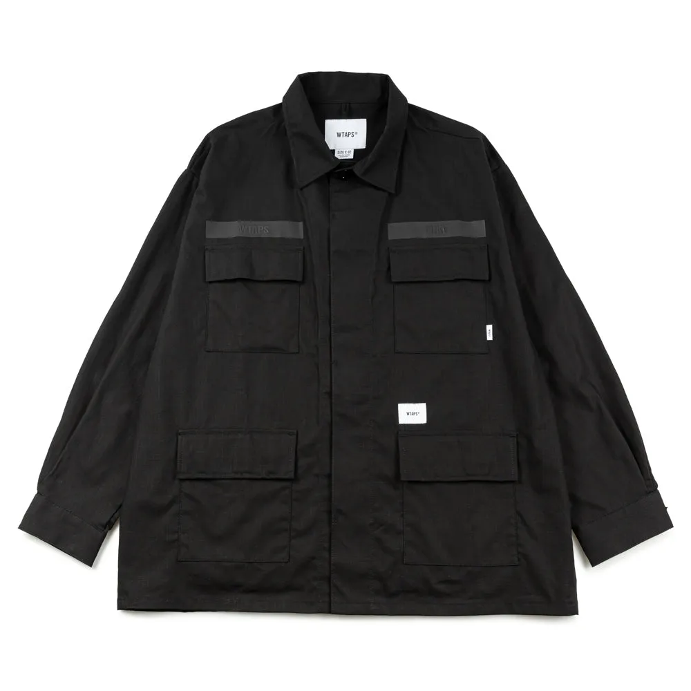 JMOD 01/ LS/ Cotton. Ripstop. Identity | Black