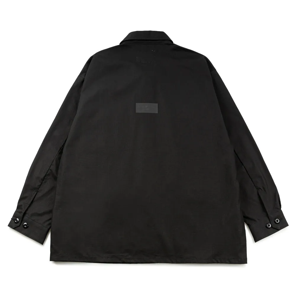 JMOD 01/ LS/ Cotton. Ripstop. Identity | Black