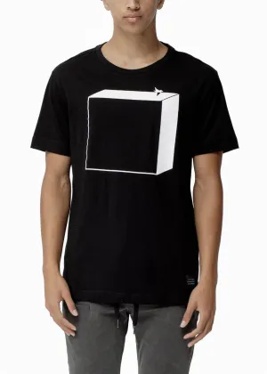 Konus Men's 3D Box Tee in Black