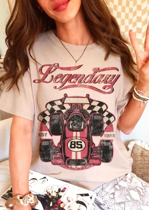 LEGENDARY Race Car Oversized Graphic Tee