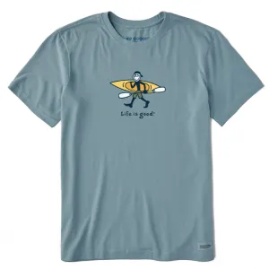 Life Is Good Men's Tee, Smoky Blue (Size L)