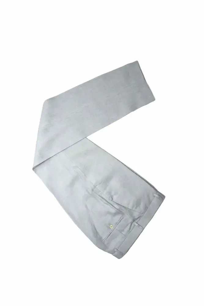 Light Blue Linen 3 Piece Suit