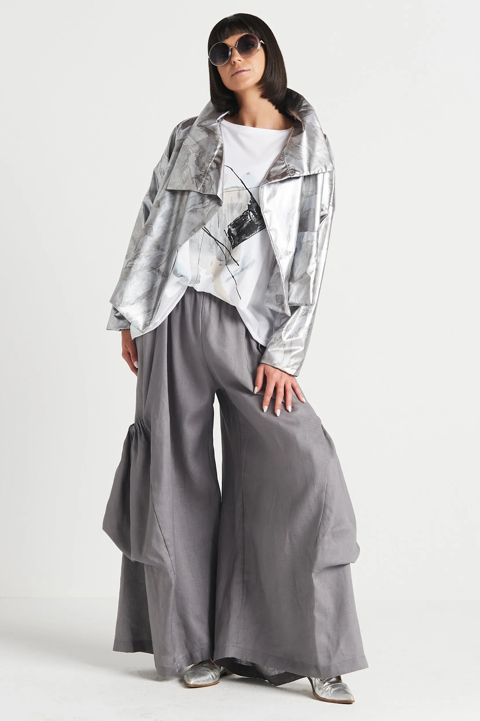 Linen Big Pocket Pants