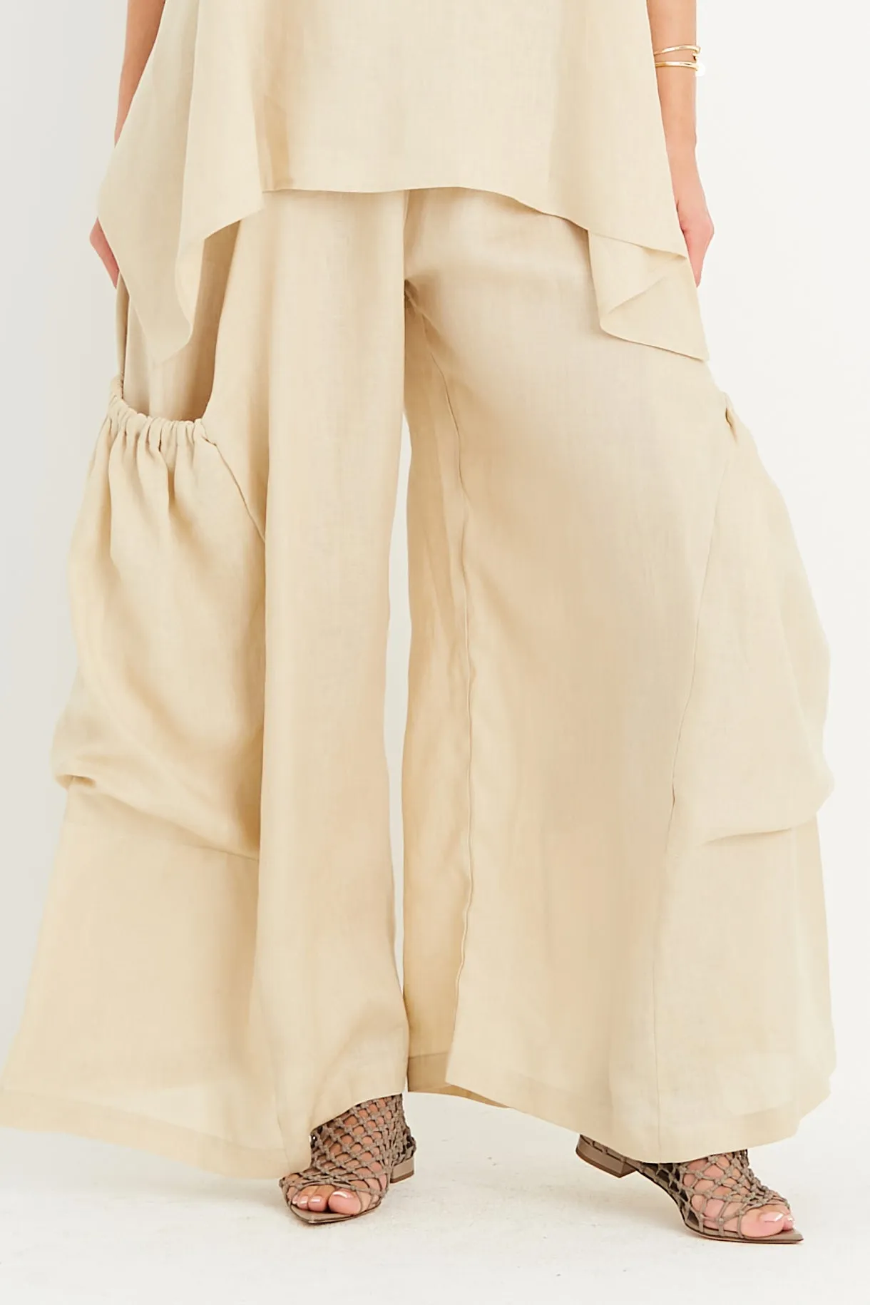 Linen Big Pocket Pants