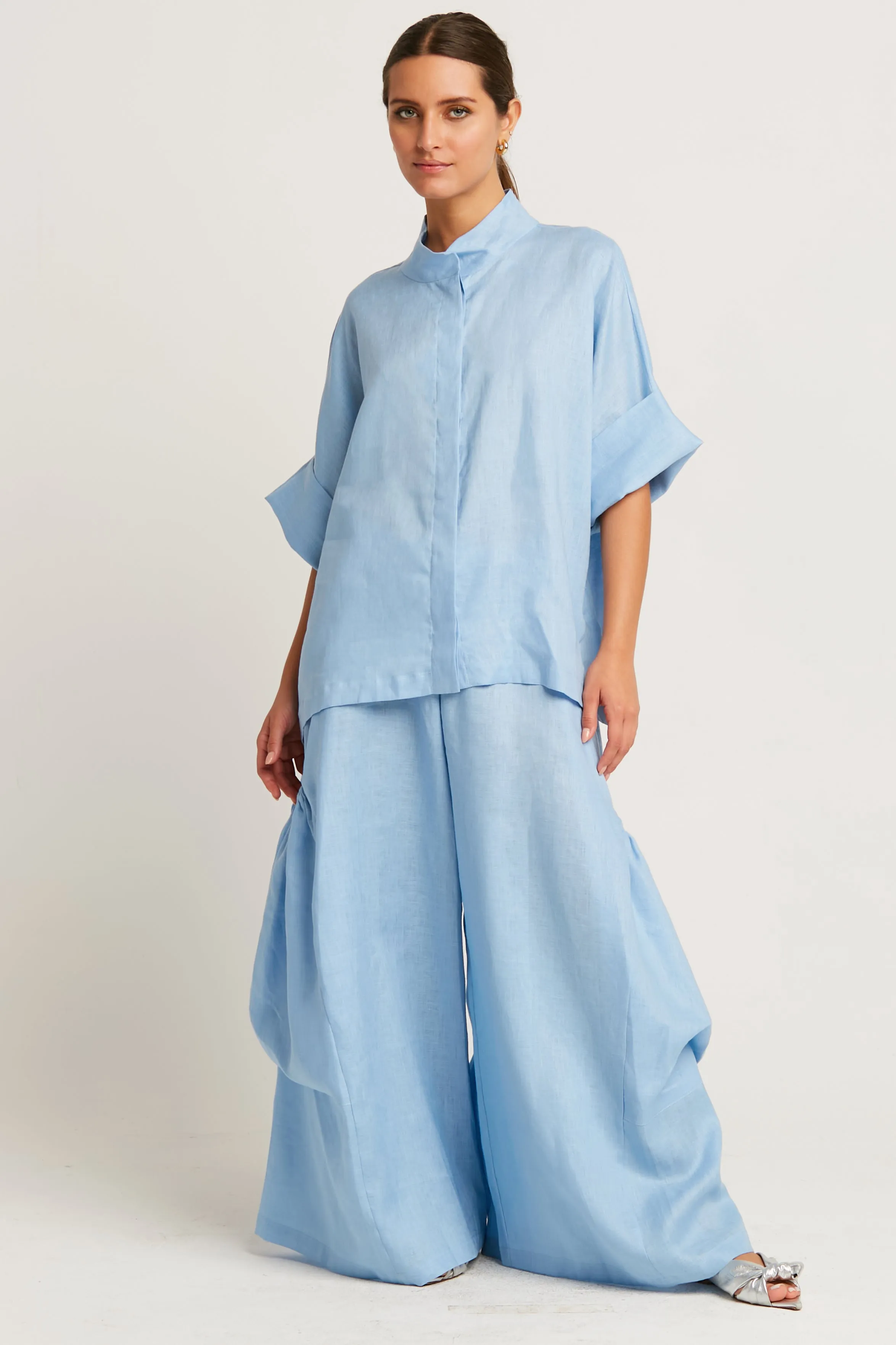 Linen Big Pocket Pants