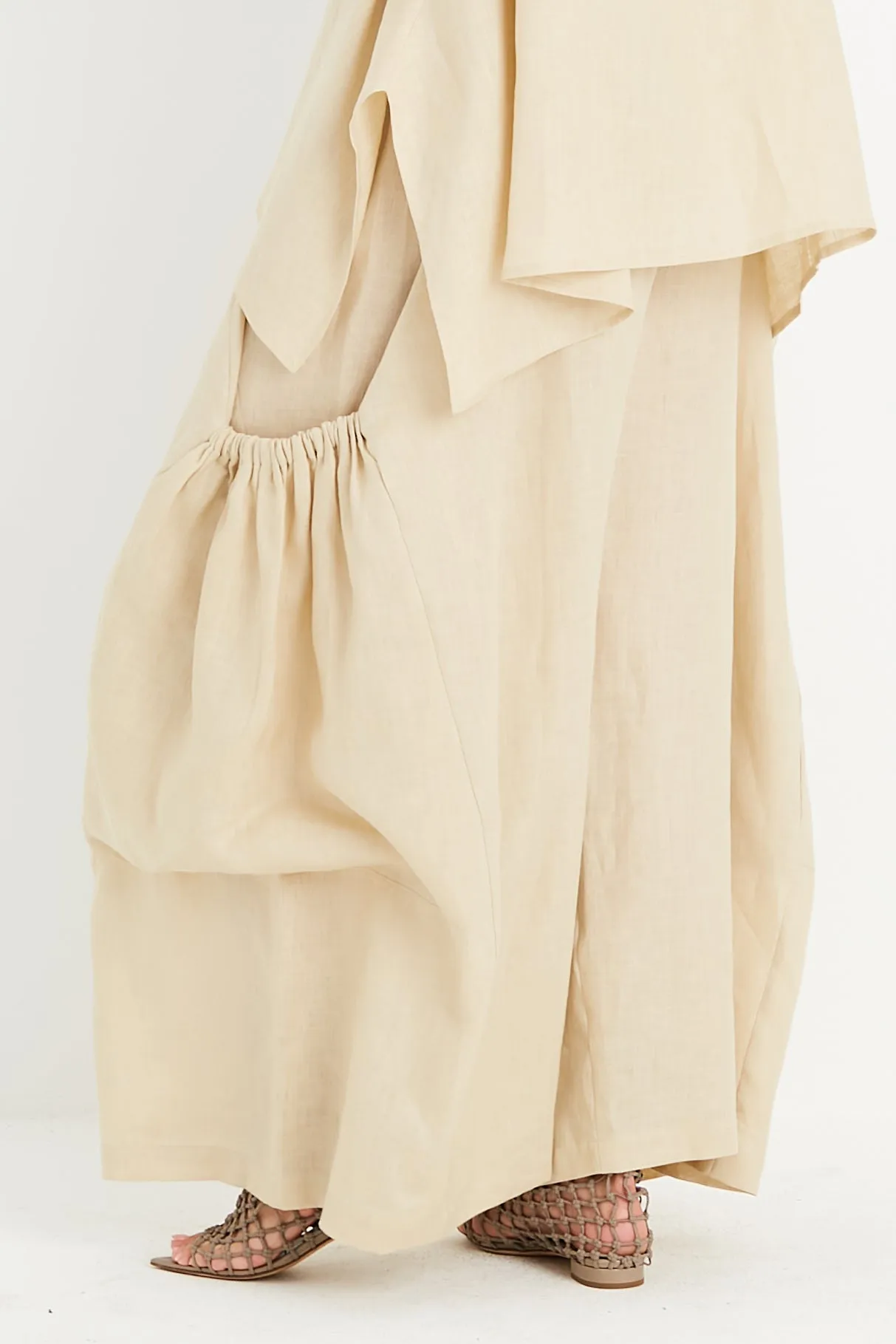Linen Big Pocket Pants