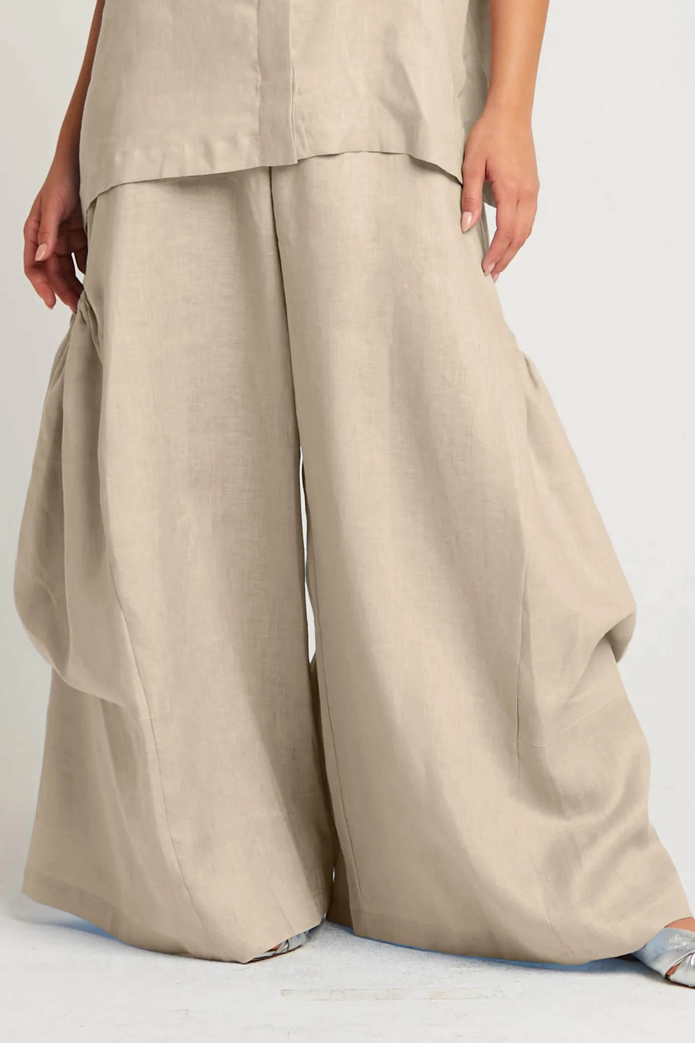 Linen Big Pocket Pants