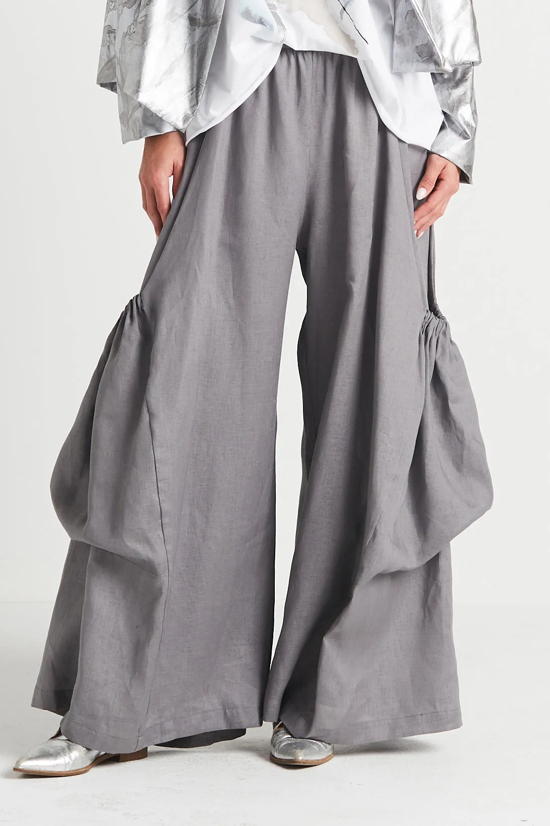 Linen Big Pocket Pants