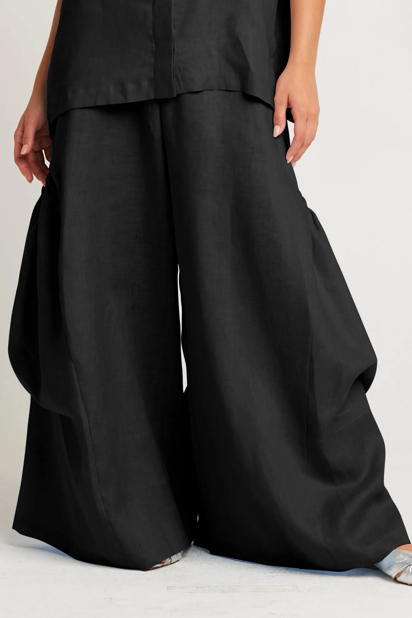 Linen Big Pocket Pants