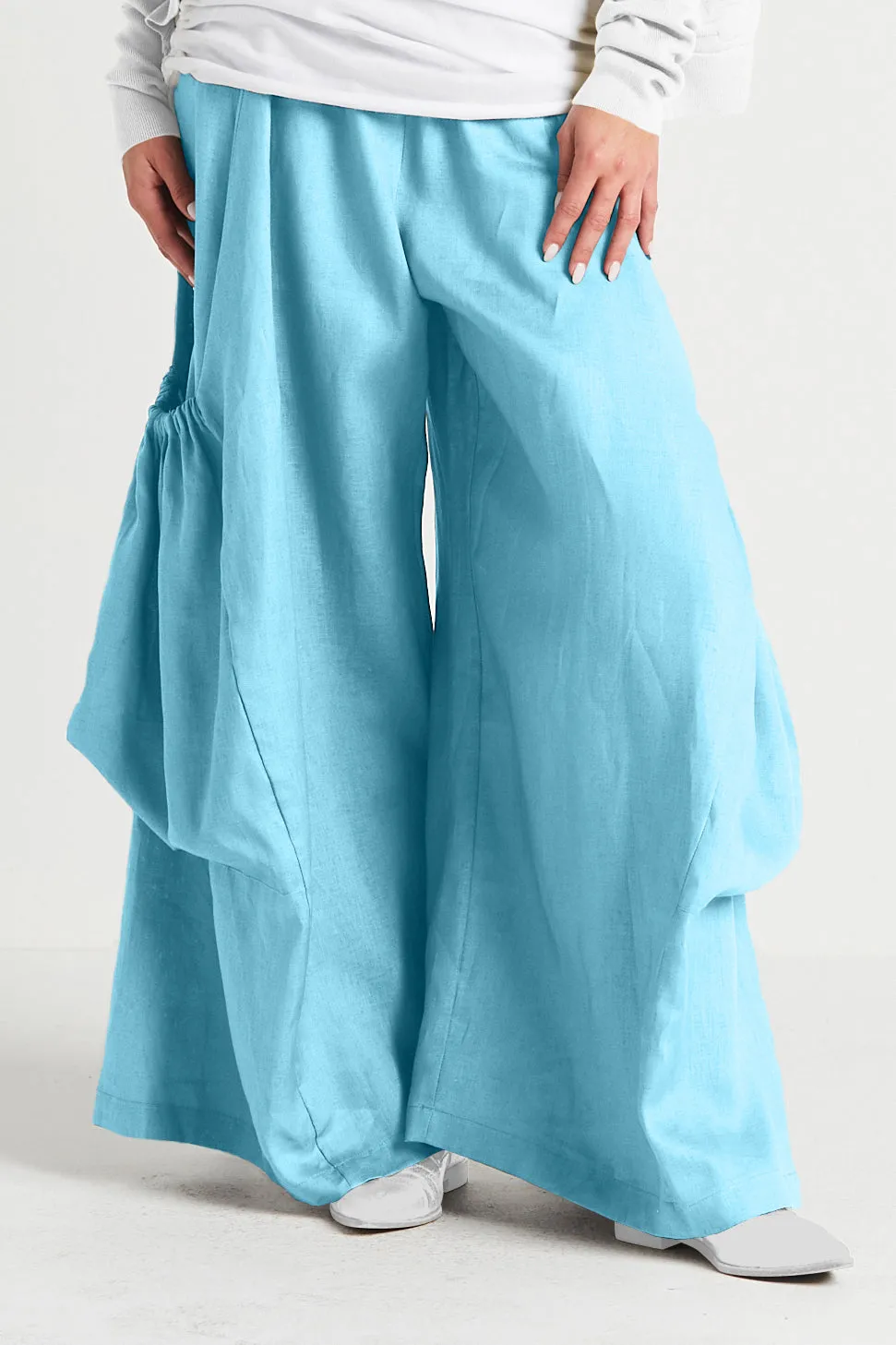 Linen Big Pocket Pants