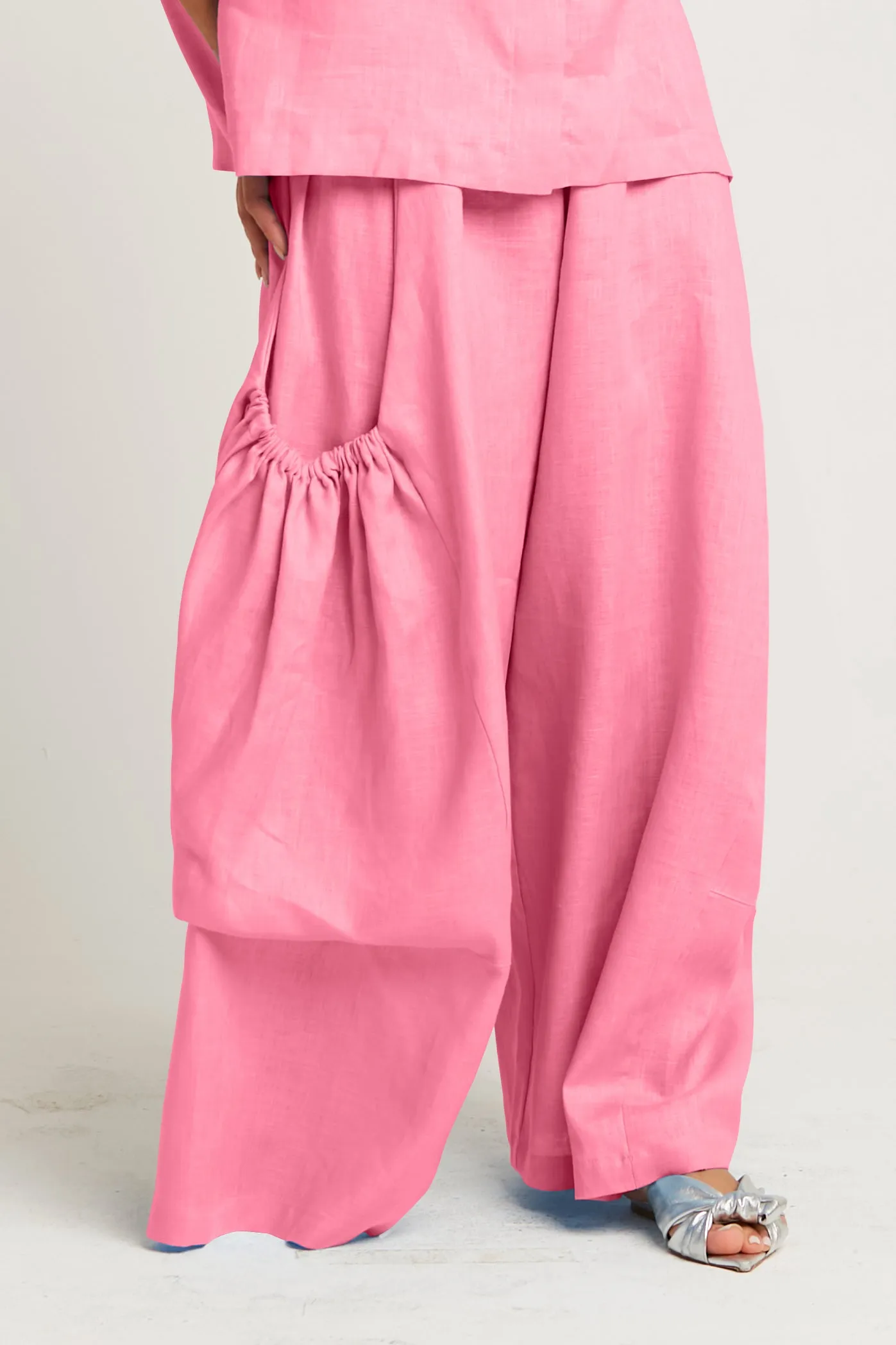 Linen Big Pocket Pants