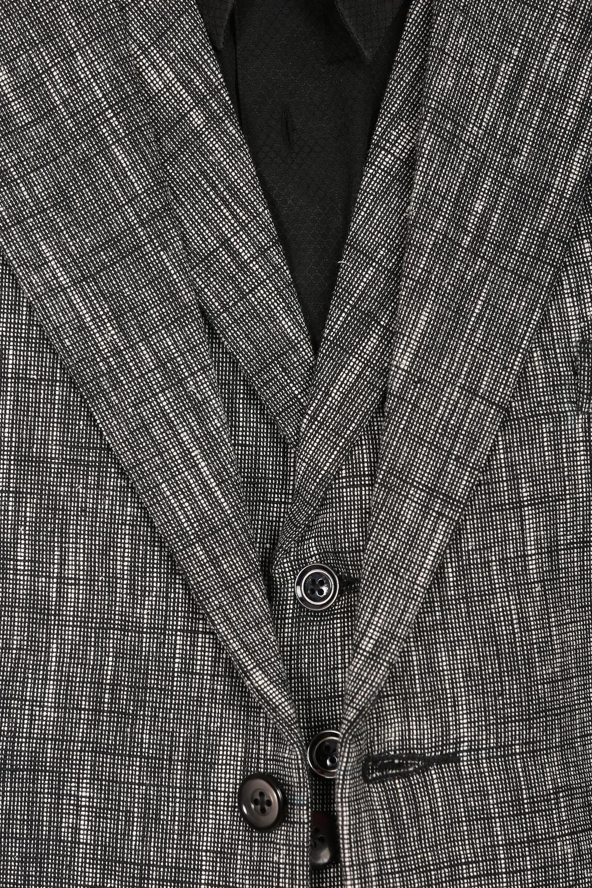 Linen Black Three Piece Suit