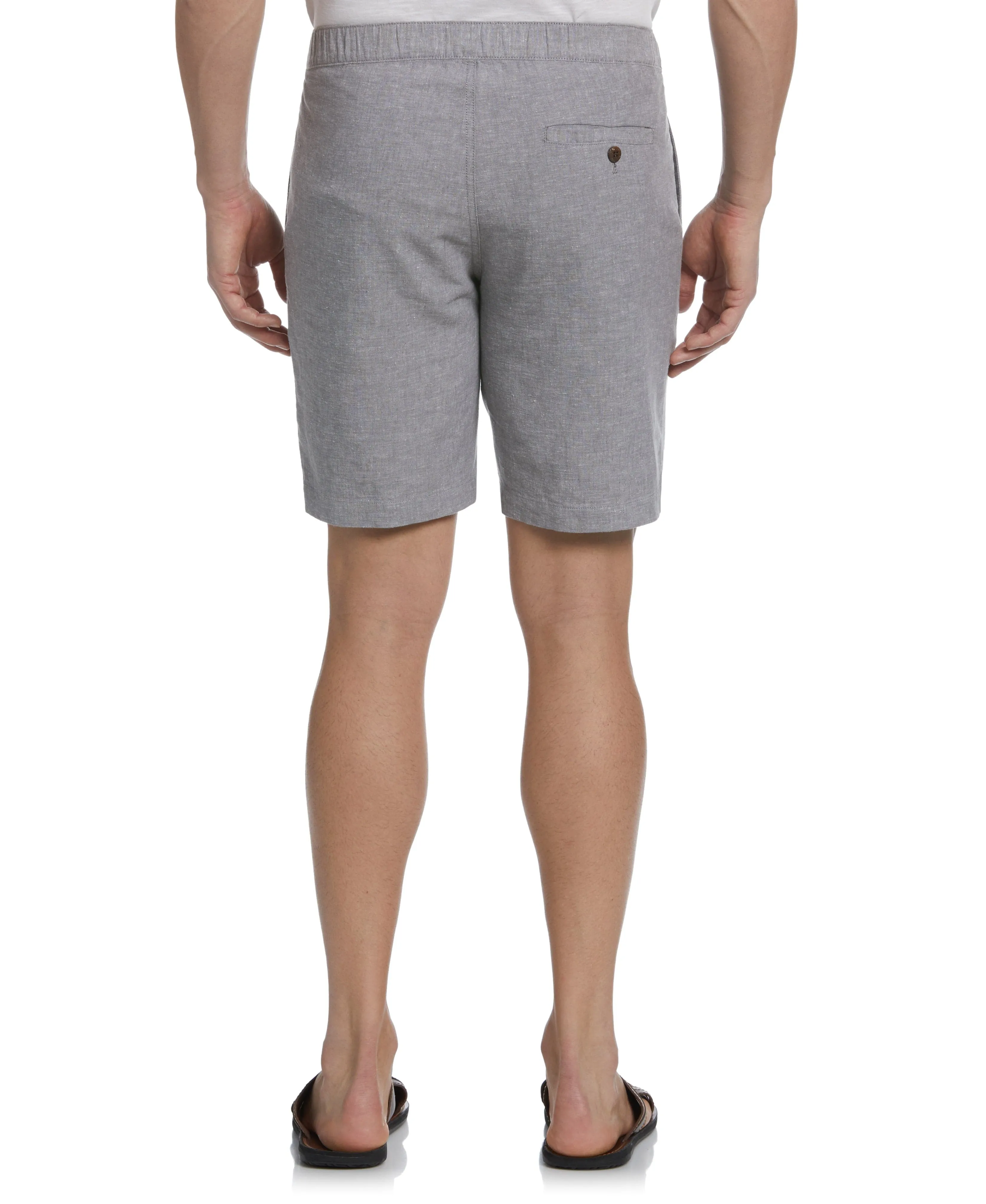 Linen Blend Cross Dye Short