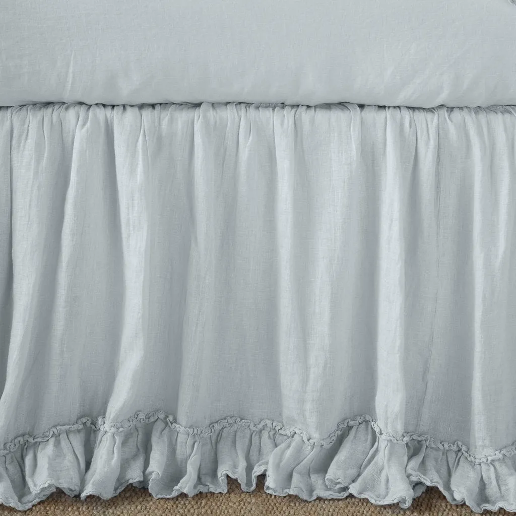 Linen Whisper Bed Skirt - Cloud - King