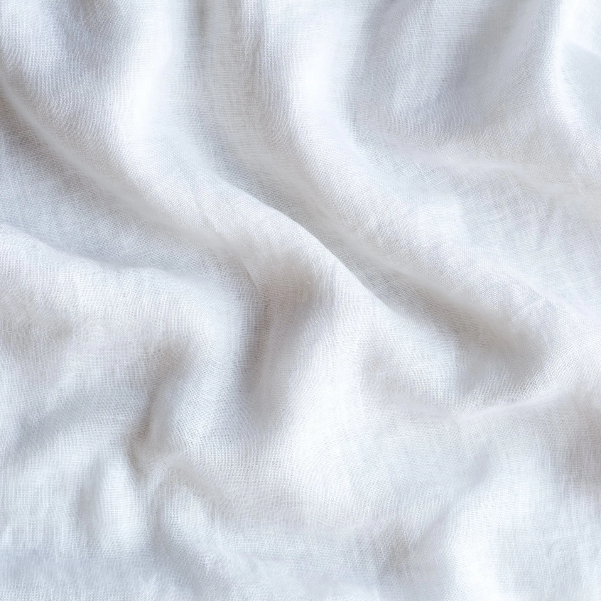 Linen Whisper Bed Skirt - White - King
