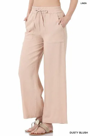 Linen Wide Legged Pants