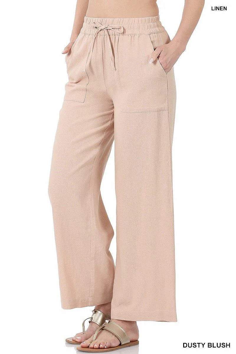 Linen Wide Legged Pants
