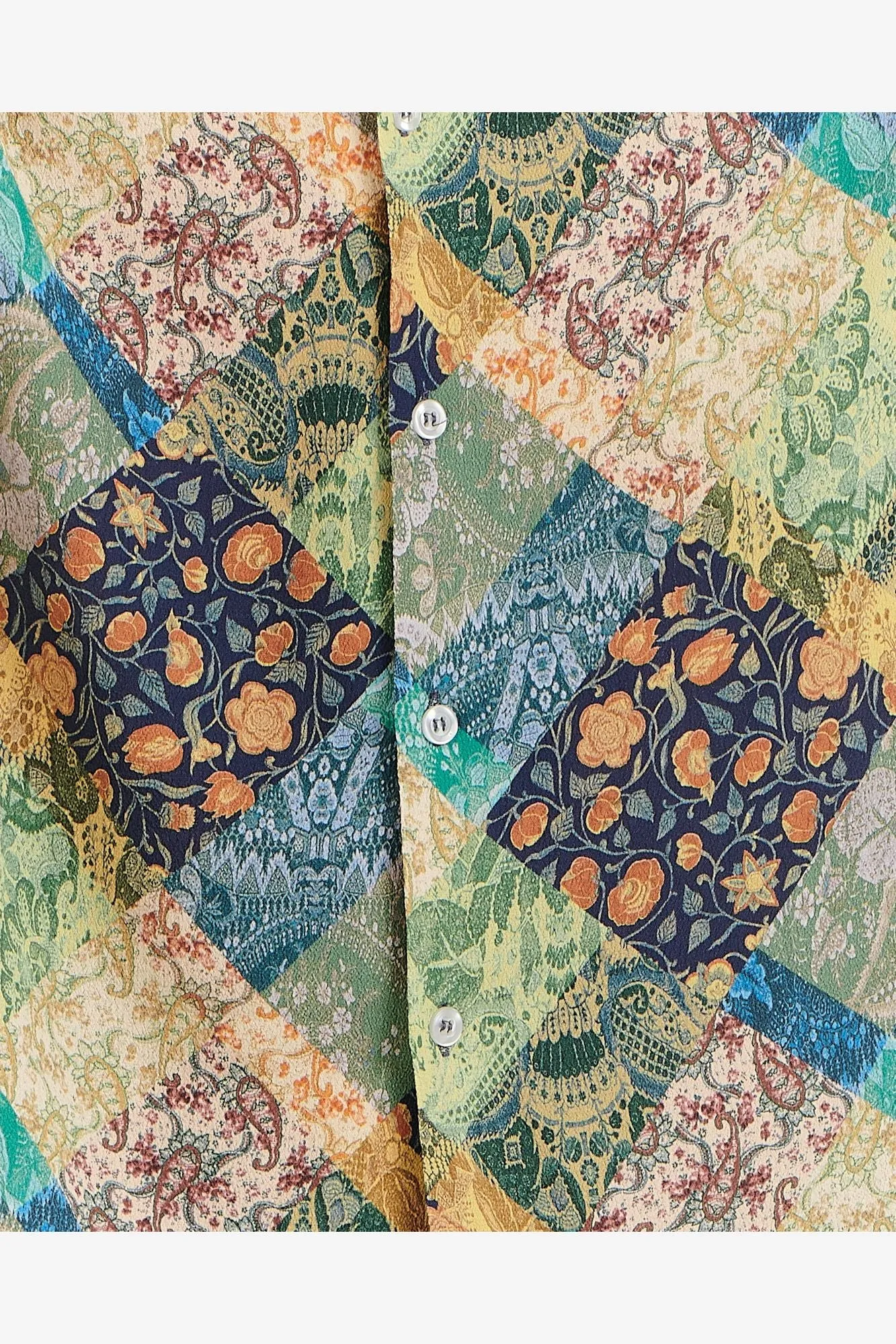 LOLA SHIRT - PAISLEY PATCHWORK