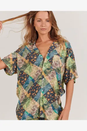 LOLA SHIRT - PAISLEY PATCHWORK