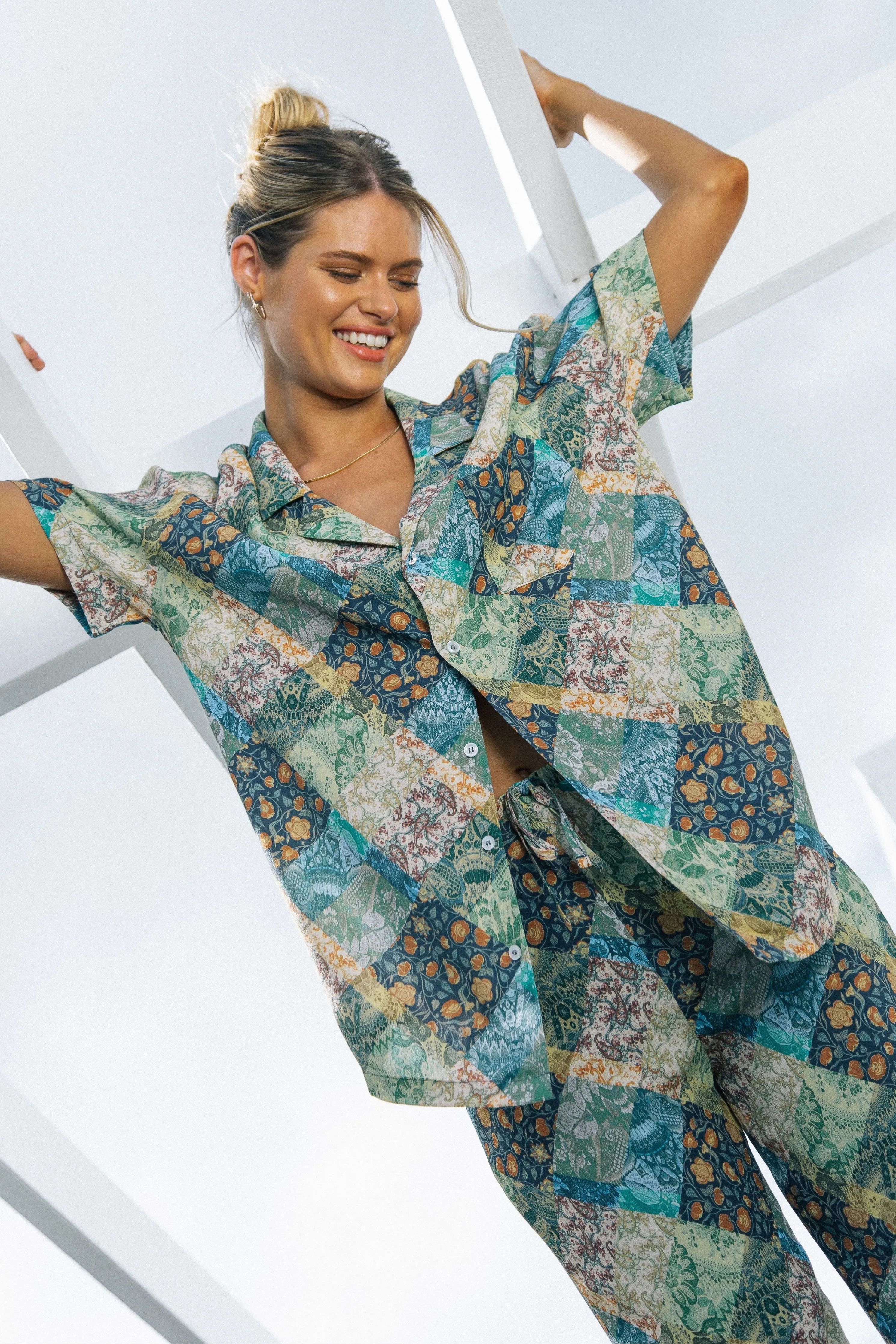 LOLA SHIRT - PAISLEY PATCHWORK