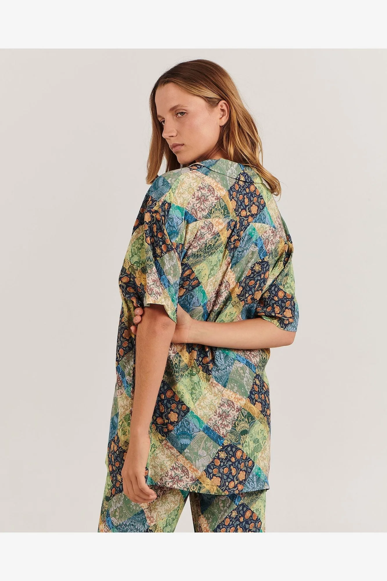 LOLA SHIRT - PAISLEY PATCHWORK