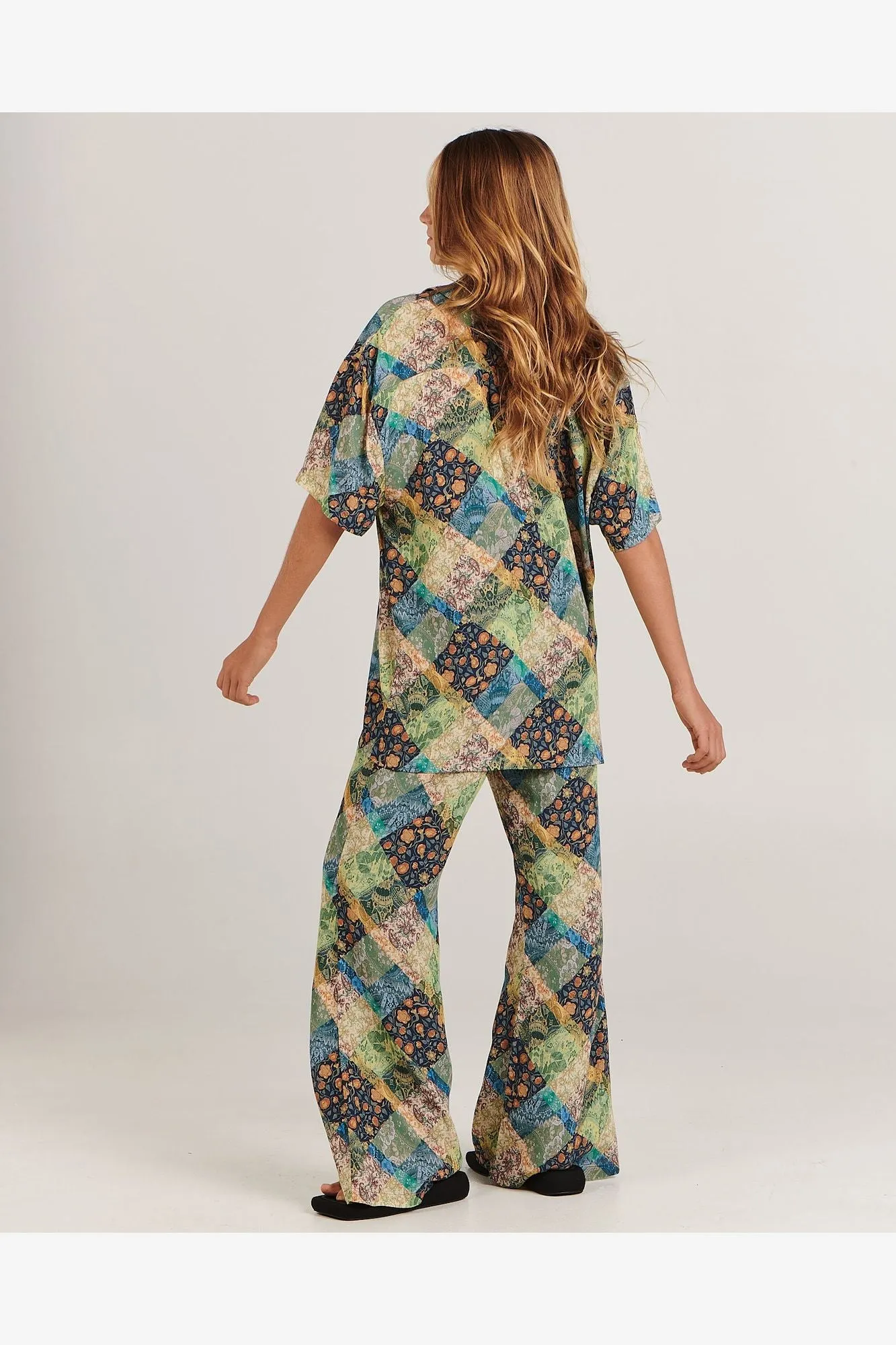 LOLA SHIRT - PAISLEY PATCHWORK