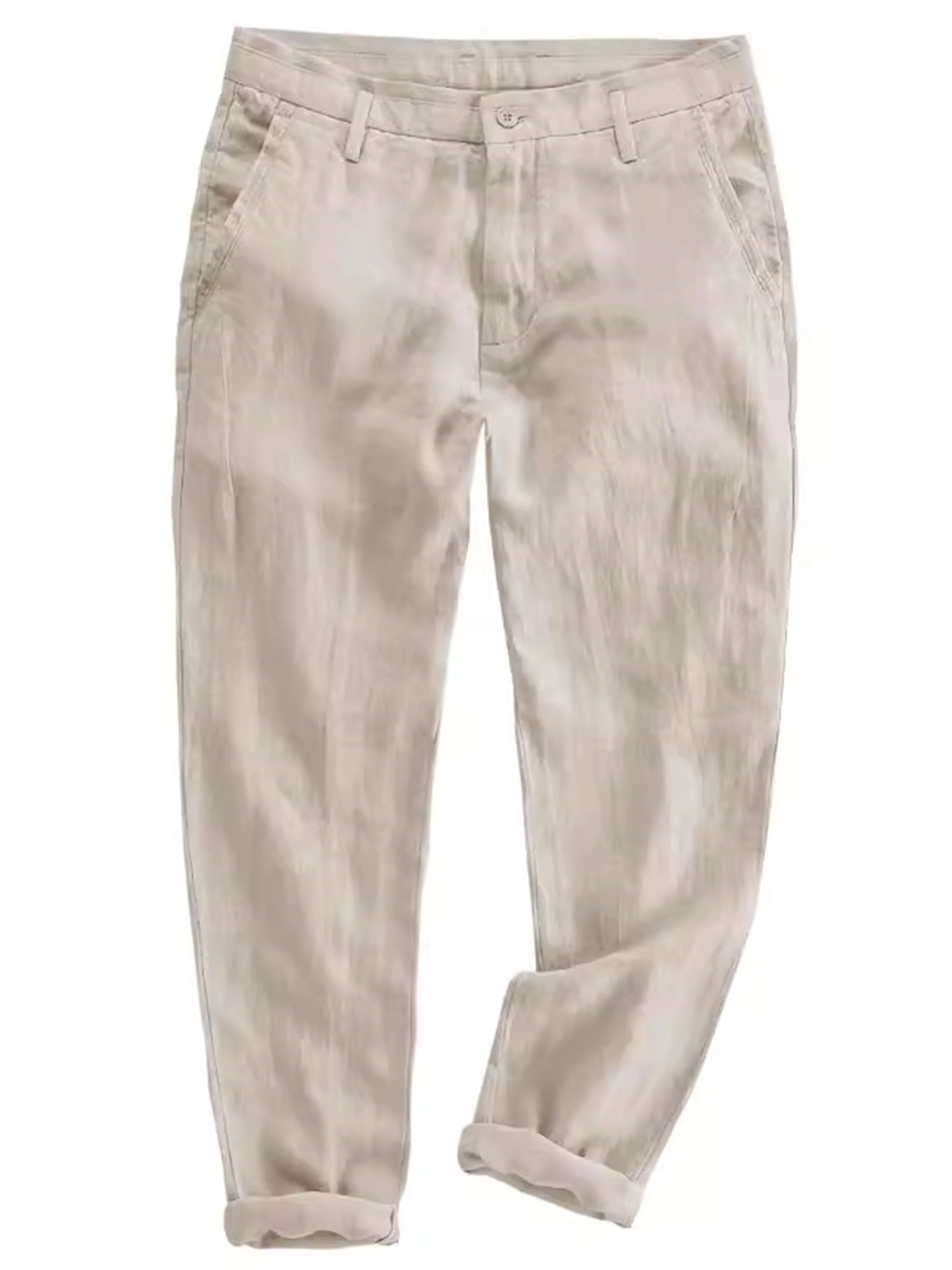 Loose Men's Casual All-match Straight Elastic Waist Pants