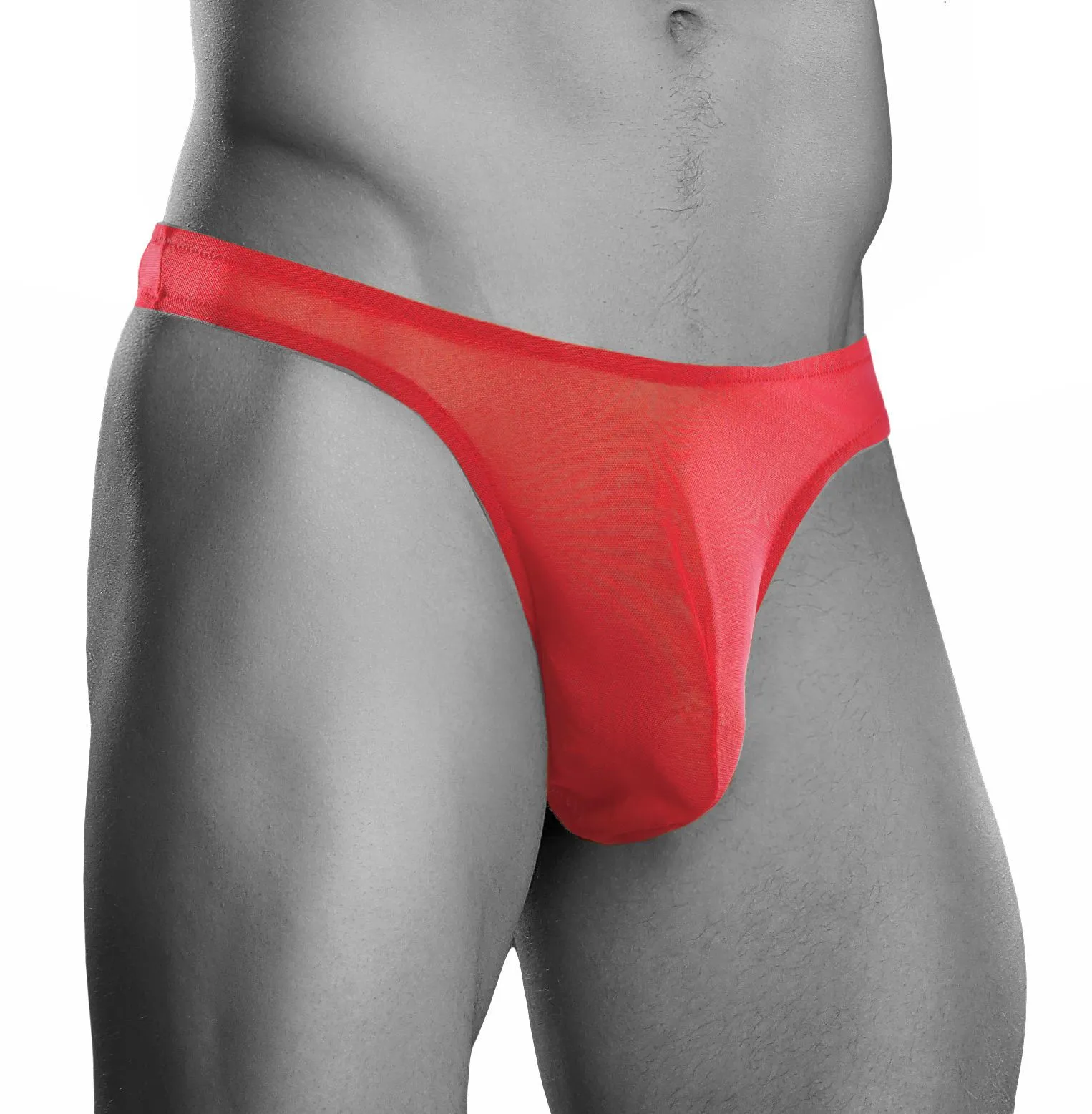 Male Power Men's Wonder Thong Sheer Mesh