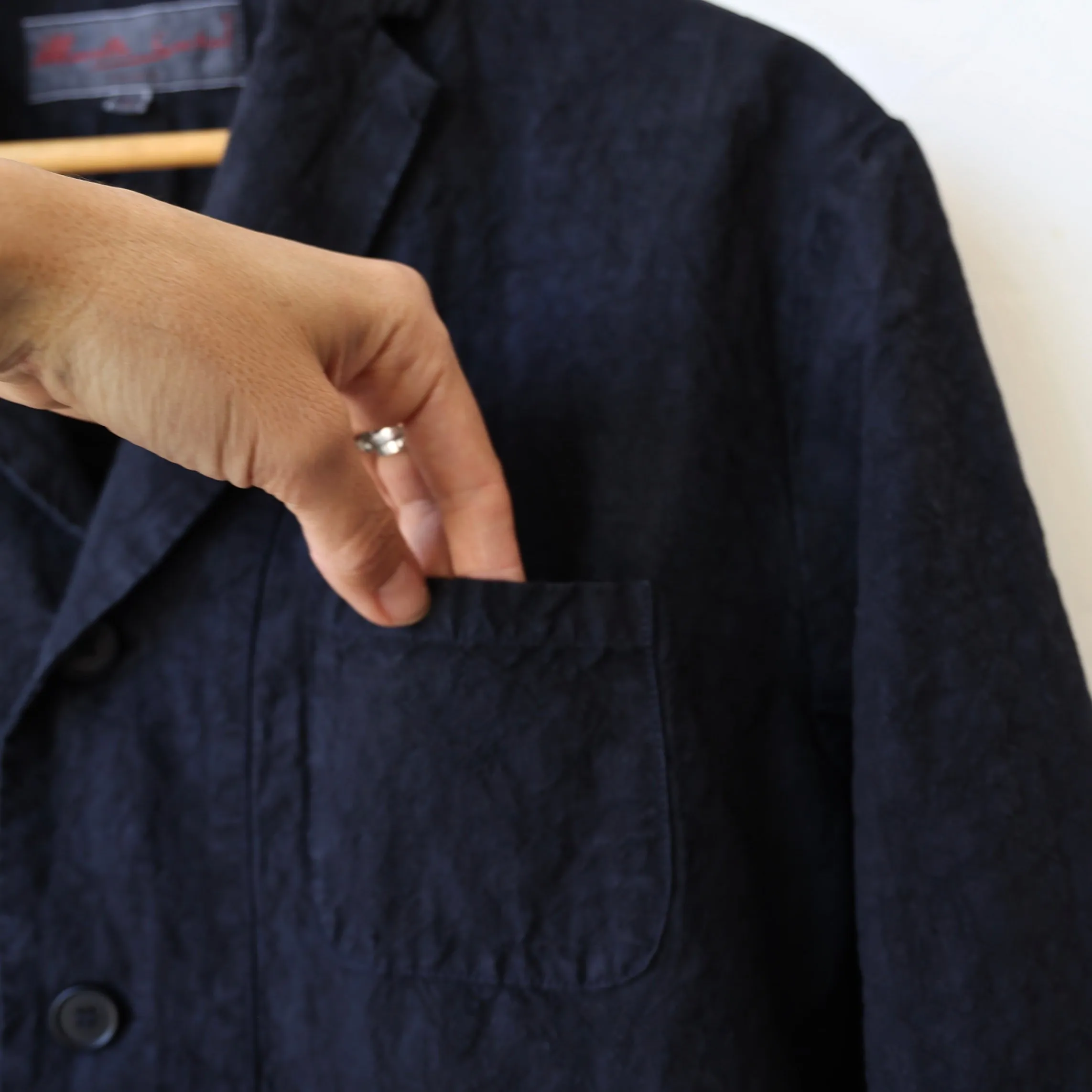 Manuelle Guibal Men's Linen Jacket - Navy