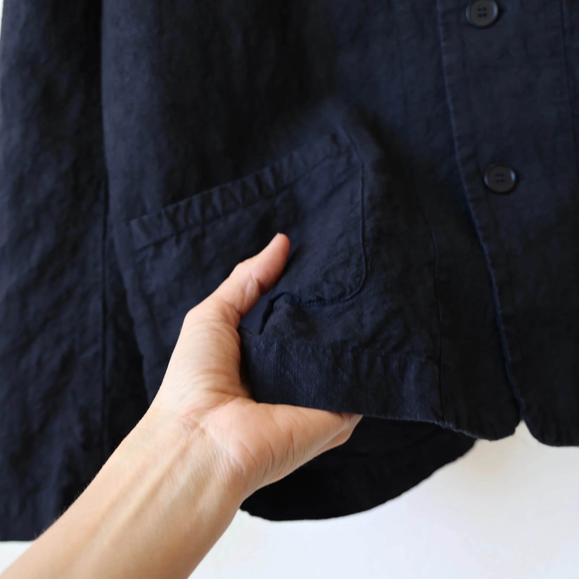 Manuelle Guibal Men's Linen Jacket - Navy