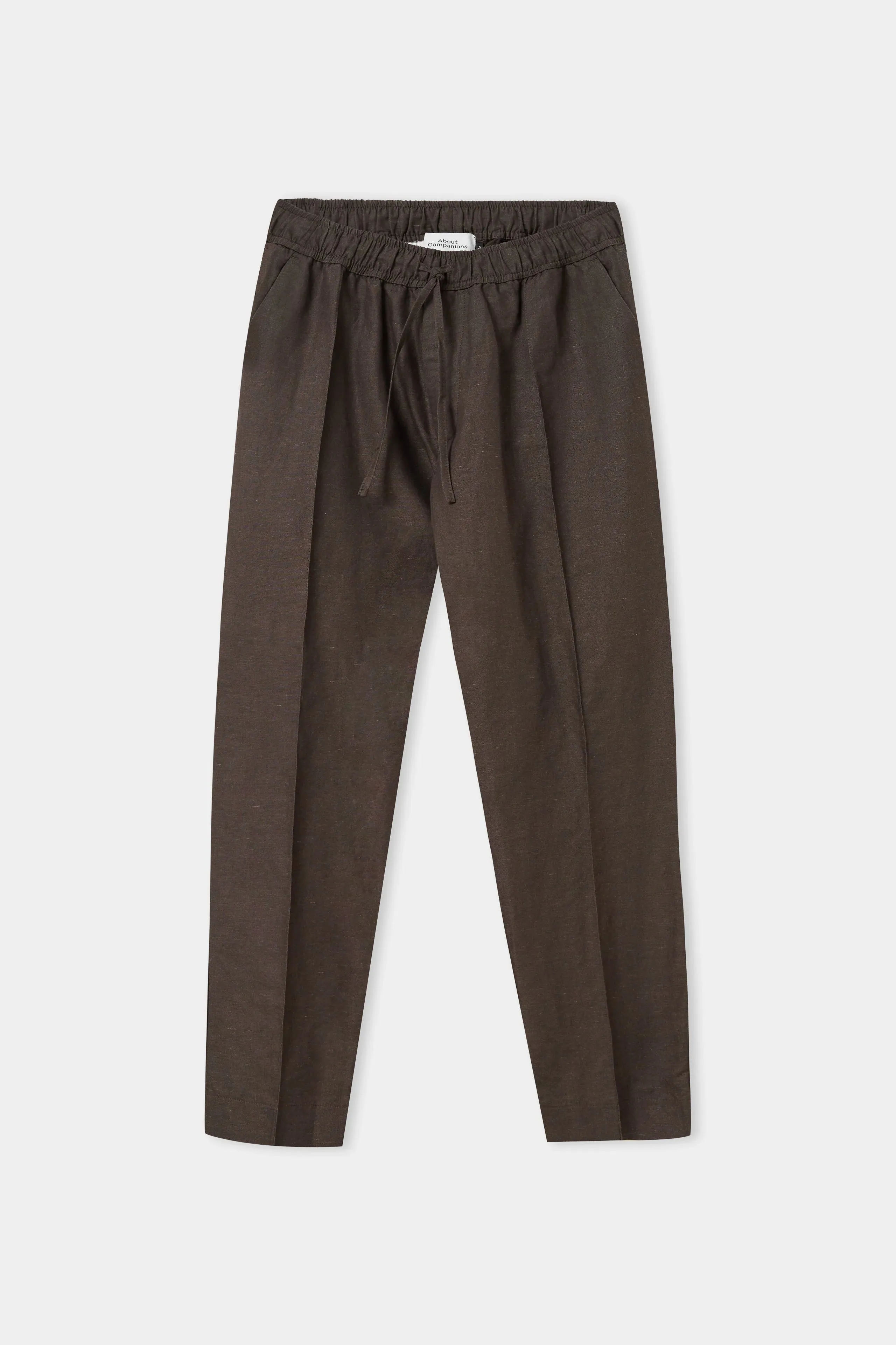 max trousers in linen coffee
