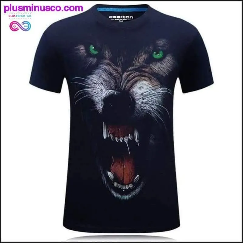 Men animal T-Shirt orangutan/gas monkey/Wolf 3D Printed
