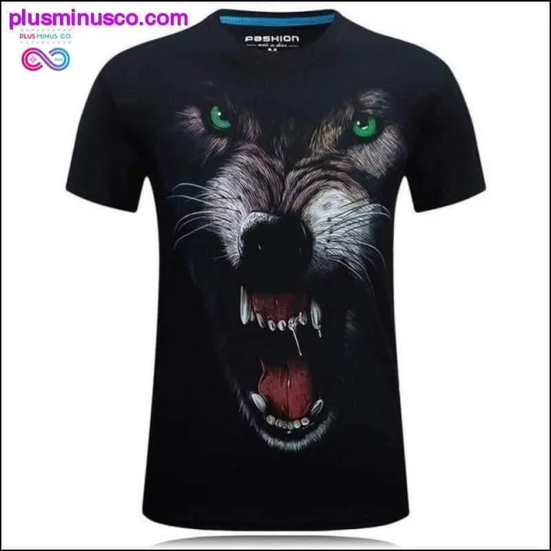 Men animal T-Shirt orangutan/gas monkey/Wolf 3D Printed