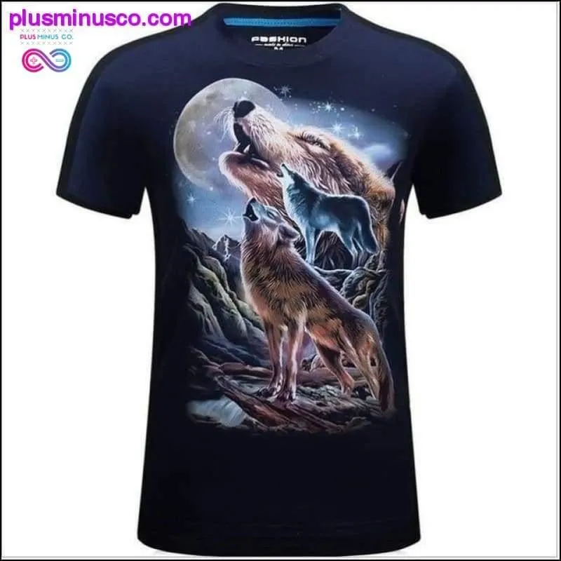 Men animal T-Shirt orangutan/gas monkey/Wolf 3D Printed