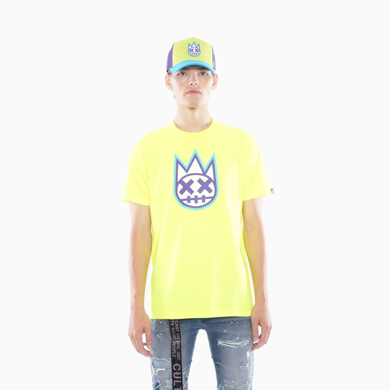 Men's 3D Clean Shimuchan Logo Crew Neck T-Shirt